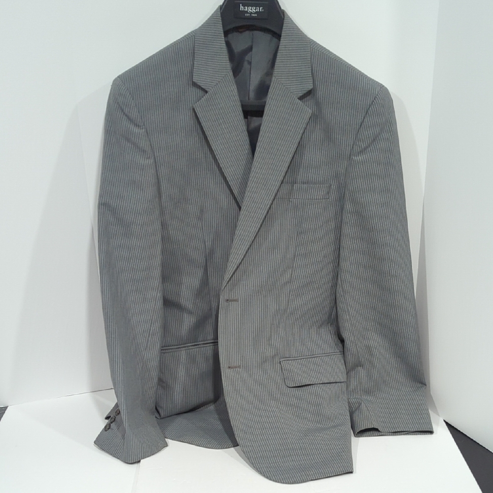 Haggar Gray Pinstripe Men's Blazer